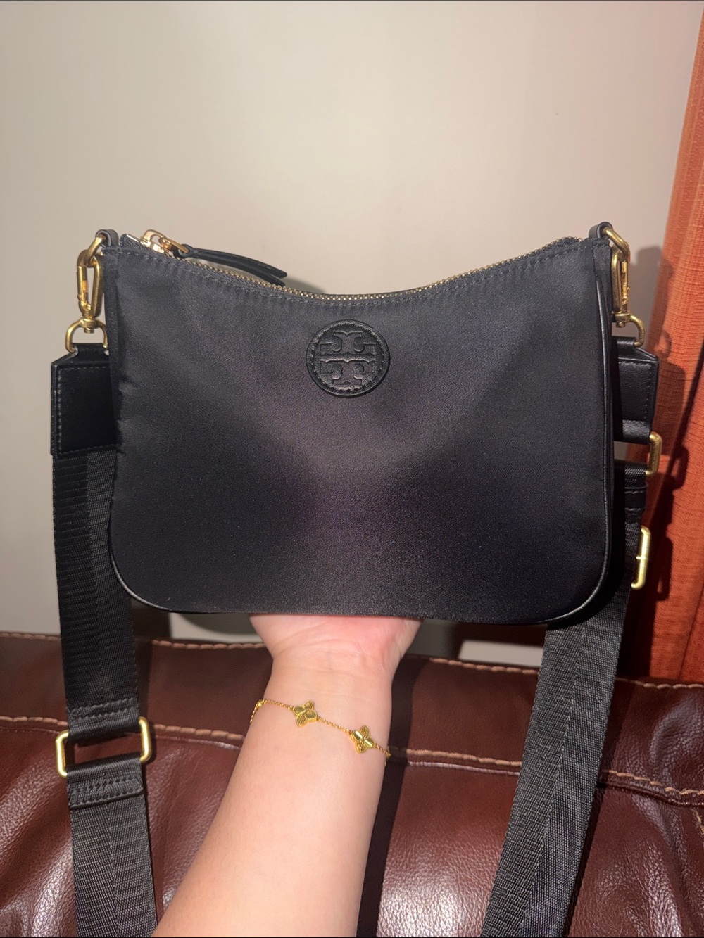 ‼️Tory Burch Black Nylon Crossbody Bag - Picture 4 of 12